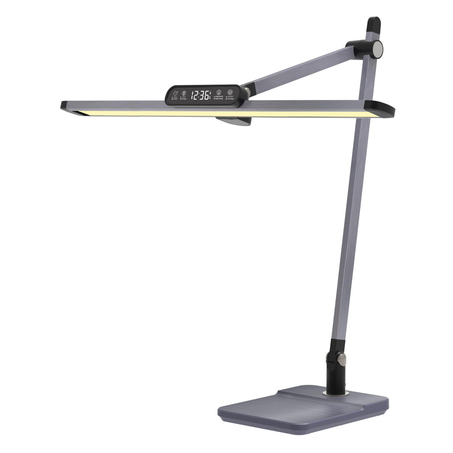 fotistiko-grafeioy-led-fb9444707-gkri-ab Φωτιστικο Γραφειου LED Blain Pro HM4447.07 Γκρι Abs Και Αλουμινιο 36,8x81υεκ - Image 1