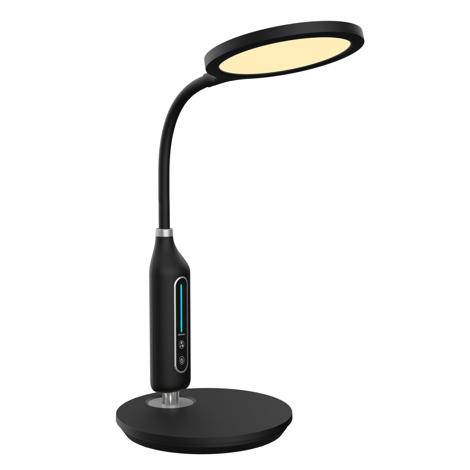 fotistiko-grafeioy-led-fb9446002-mayro-a Φωτιστικο Γραφειου LED Blain HM4460.02 Μαυρο Abs & Σιλικονη φ18,5x40,7υ Εκ. - Image 1