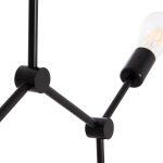 Φωτιστικο Οροφης 3-φωτο Lighty HM7404.11 Μεταλλο Σε Μαυρο 52x5x48υεκ. - Image 4