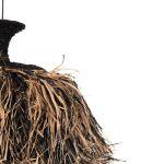 Φωτιστικο Οροφης Ordem HM4716 Καπελο Ινες Sisal & Μπανανας-Μαυρο & Φυσικο φ60x50υεκ - Image 6