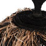 Φωτιστικο Οροφης Ordem HM4716 Καπελο Ινες Sisal & Μπανανας-Μαυρο & Φυσικο φ60x50υεκ - Image 8