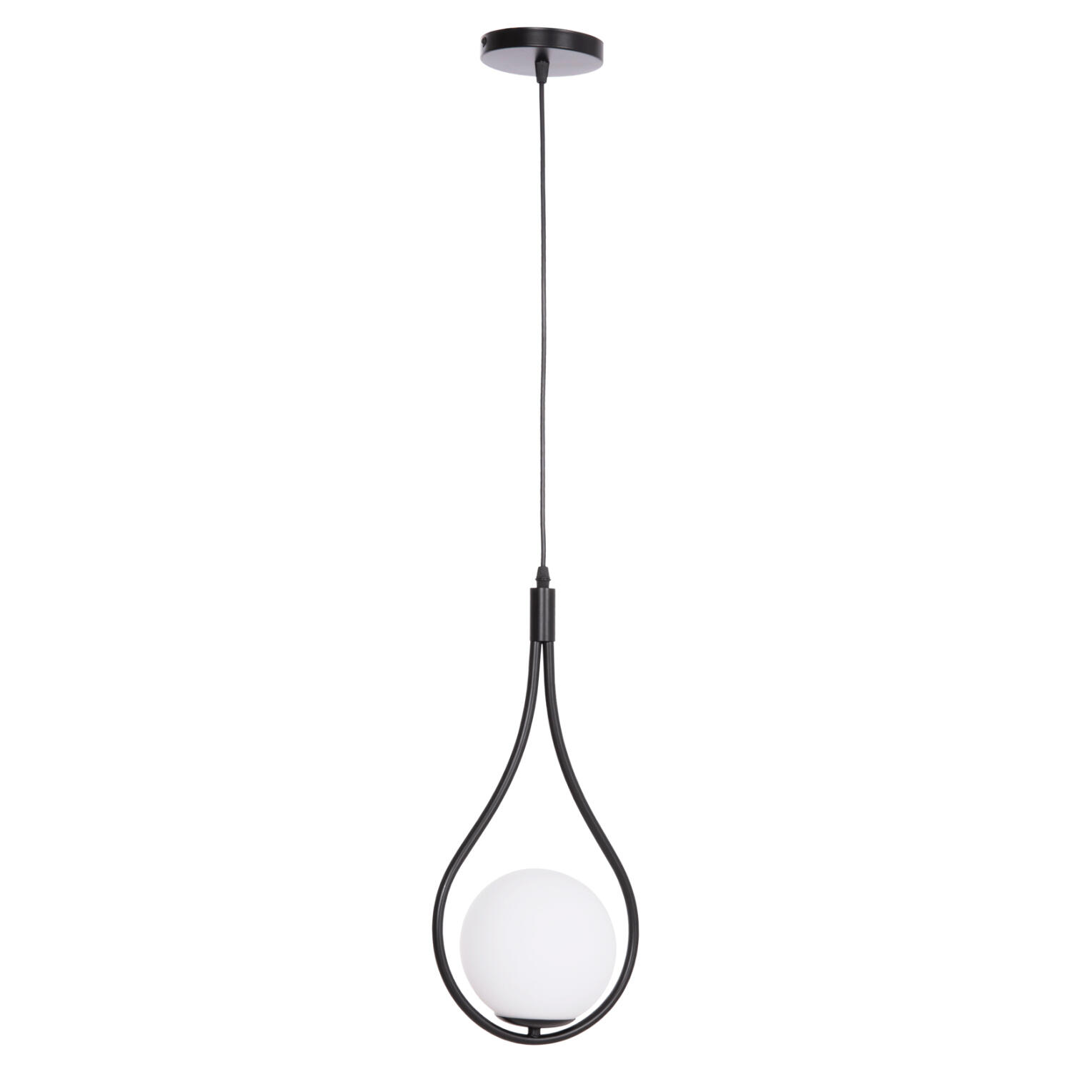 fotistiko-orofis-fb9750311-metallo-se-ma Φωτιστικο Οροφης Droplet HM7503.11 Μεταλλο Σε Μαυρο-Λευκος Γλομπος 23,5x12x147υεκ. - Image 1