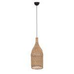 Φωτιστικο Οροφης Carboy HM7884 Κρεμαστο Απο Rattan Σε Φυσικο Χρωμα φ28x163,5yεκ.