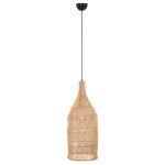 Φωτιστικο Οροφης Theon HM7888 Κρεμαστο Απο Rattan Σε Φυσικο Χρωμα φ22x148υ Εκ.