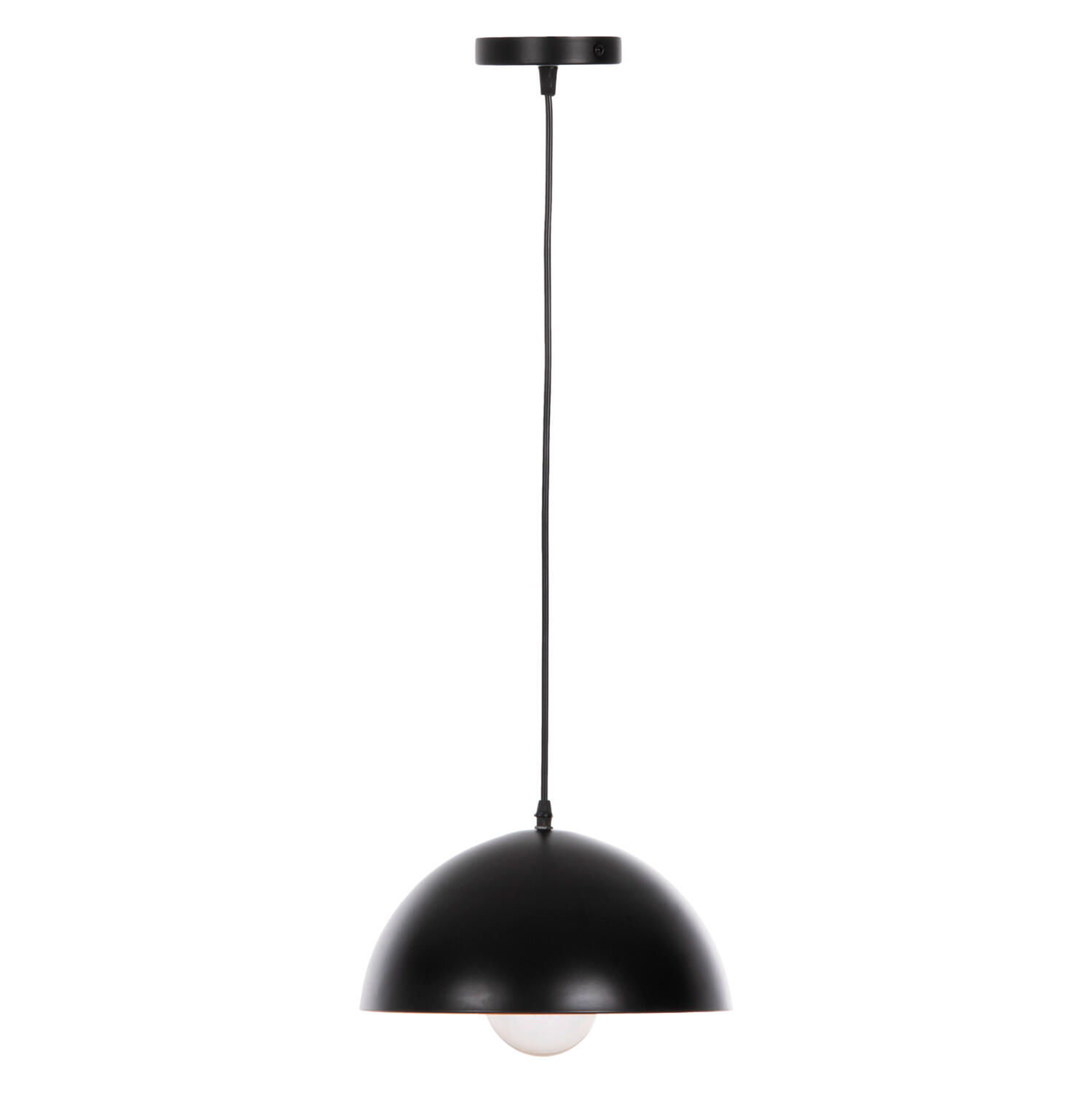 fotistiko-orofis-kremasto-fb94153-mayro- Φωτιστικο Οροφης Κρεμαστο HM4153 Μαυρο-Χρυσο Καπελο Αλουμινιου φ29x113υεκ. - Image 1