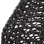 Φωτιστικο Οροφης Κρεμαστο HM4346 Απο Paper Rope Μπεζ Και Μαυρο φ55,5x44υεκ. - Image 7
