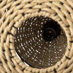 Φωτιστικο Οροφης Κρεμαστο HM4346 Απο Paper Rope Μπεζ Και Μαυρο φ55,5x44υεκ. - Image 8