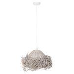 Φωτιστικο Οροφης Κρεμαστο HM4349 Seagrass Σε Whitewash Χρωμα φ50x25-135υεκ. - Image 3