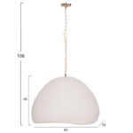Φωτιστικο Οροφης Κρεμαστο Jaylen HM4703.02L Fiber Cement Λευκο 65x55x45υεκ. - Image 2