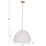 Φωτιστικο Οροφης Κρεμαστο Jaylen HM4703.02S Fiber Cement Λευκο - Image 2