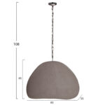Φωτιστικο Οροφης Κρεμαστο Jaylen HM4703.03L Fiber Cement Γκρι 65x55x45υεκ. - Image 2