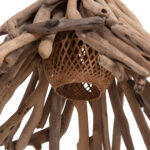 Φωτιστικο Οροφης Κρεμαστο Treit HM4875 Driftwood Σε Φυσικο 48x54x52-73υεκ [1xε27] - Image 3