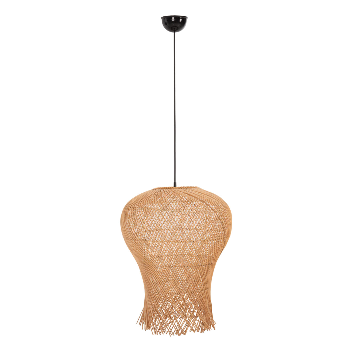 fotistiko-orofis-kremasto-fb97882-rattan Φωτιστικο Οροφης Κρεμαστο HM7882 Rattan Σε Φυσικο Χρωμα φ49x157υεκ. - Image 1