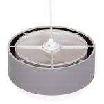 Φωτιστικο Οροφης Κυλινδρικο Kriks HM4706.01 Pvc Σε Λευκο-Γκρι φ30x70υεκ. - Image 4