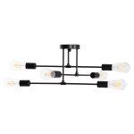 Φωτιστικο Οροφης Πολυφωτο Lighty HM7427.11 Μεταλλο Σε Μαυρο 51x51x23υεκ. - Image 4