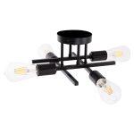 Φωτιστικο Οροφης Πολυφωτο Lighty HM7428.11 Μεταλλο Σε Μαυρο 28x28x15υεκ.