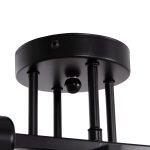 Φωτιστικο Οροφης Πολυφωτο Lighty HM7428.11 Μεταλλο Σε Μαυρο 28x28x15υεκ. - Image 6