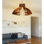 Φωτιστικο Οροφης Κρεμαστο HM7350.01 MDF Καρυδι φ54x65υεκ. - Image 2