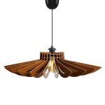 Φωτιστικο Οροφης Κρεμαστο HM7349.01 MDF Καρυδι φ52x45υεκ. - Image 6