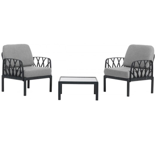 garda-balcony-set-pp-28606-100750 Garda Balcony σετ Πολυπροπυλενίου Ανθρακί/γκρι - Image 1