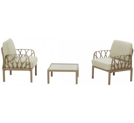 garda-balcony-set-pp-28606-100753 Garda Balcony σετ Πολυπροπυλενίου Desert coffee/μπεζ - Image 1