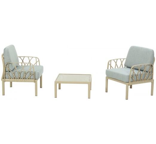 garda-balcony-set-pp-28606-100754 Garda Balcony σετ Πολυπροπυλενίου Cappuccino/γκρι - Image 1