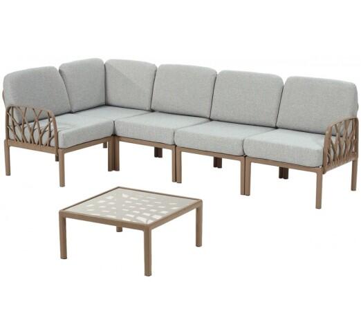 garda-corner-set-6tmch-pp-24150-95185 Garda corner σετ 6τμχ Πολυπροπυλενίου Desert coffee/γκρι - Image 1