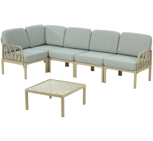 garda-corner-set-6tmch-pp-24150-95186 Garda corner σετ 6τμχ Πολυπροπυλενίου Cappuccino/γκρι - Image 1