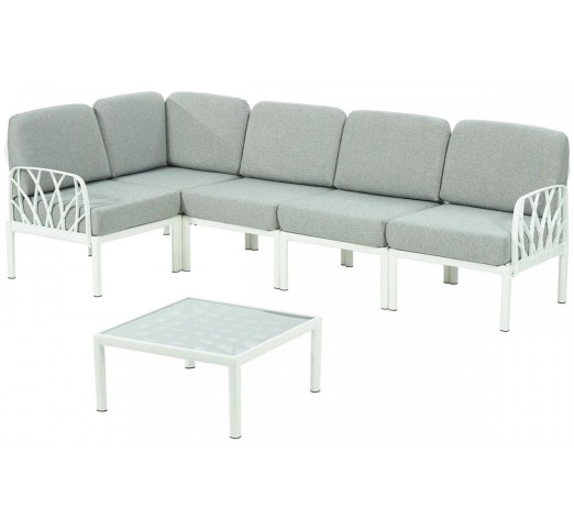 garda-corner-set-6tmch-pp-24150-95187 Garda corner σετ 6τμχ Πολυπροπυλενίου Λευκό/γκρι - Image 1