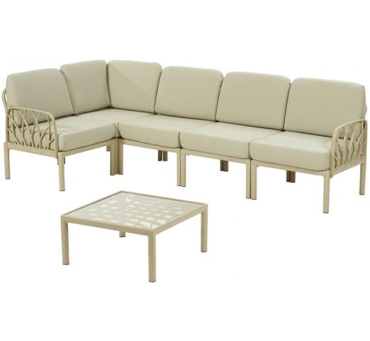 garda-corner-set-6tmch-pp-24150-95190 Garda corner σετ 6τμχ Πολυπροπυλενίου Cappuccino/μπεζ - Image 1