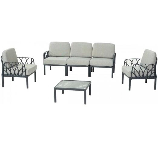 garda-iii-pp-set-4tmch-28605-100742 Garda III σετ 4τμχ Πολυπροπυλενίου Ανθρακί/γκρι - Image 1