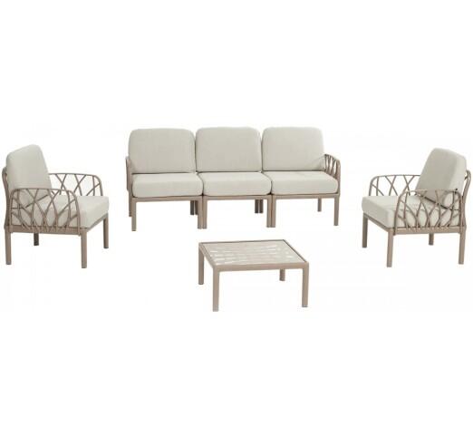 garda-iii-pp-set-4tmch-28605-100745 Garda III σετ 4τμχ Σκαμπό Πολυπροπυλενίου Desert coffee/μπεζ - Image 1