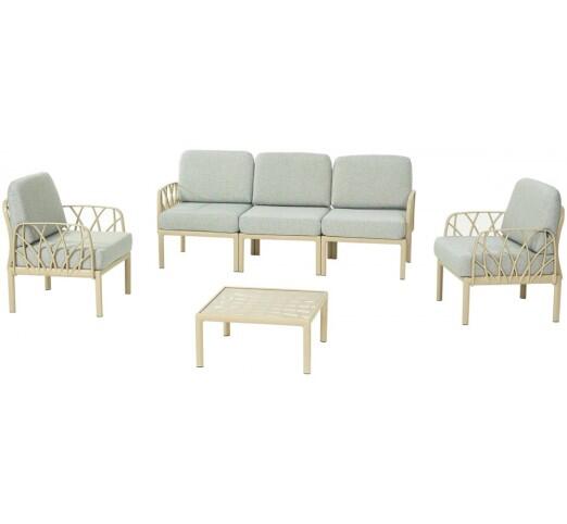 garda-iii-pp-set-4tmch-28605-100746 Garda III σετ 4τμχ Σκαμπό Πολυπροπυλενίου Cappuccino/γκρι/ - Image 1