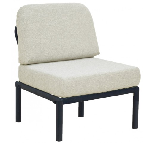 garda-karekla-polypropylene-28997-103162 Garda Καρέκλα Πολυπροπυλενίου Ανθρακί/μπεζ - Image 1