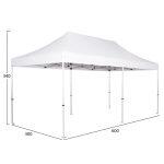 Gazebo Επαγγελματικο Βαρεως Τυπου Cressen HM6307 Πτυσσομενο Αλουμινιου 3x6x3,4y - Image 2
