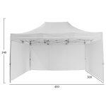 Gazebo Επαγγελματικο Βαρεως Τυπου Cressen HM21098.01 Πτυσσομενο Αλουμινιου 3x4,5x3,4yμ - Image 7