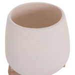 Γλαστρα Ες.χωρου Frello HM4674.02S Λευκο Fiber Cement--Teak Βαση 14,5x14,5x16υεκ. - Image 8
