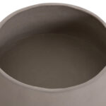 Γλαστρα Εσωτ.χωρου Quan HM4680.03S Fiber Cement Γκρι--Βαση Teak φ37x36υεκ - Image 9