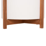 Γλαστρα/Κασπο Εσωτ.χωρου Hoff HM4682.02L Fiber Cement Λευκο-Teak Βαση φ50x35υεκ - Image 6