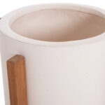 Γλαστρα/Κασπο Εσωτ.χωρου Hoff HM4682.02S Fiber Cement Λευκο-Teak Βαση φ33x42υεκ - Image 7