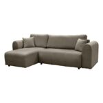 Γωνιακος Καναπες Fylliana Fiesta Καφε-Μπεζ Χρωμα 265x165x95εκ