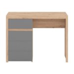 Γραφειο Diofant 1f1v Lp Artisan-Γκρι Γραφιτης Χρωμα 98x45x74εκ - Image 3