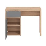 Γραφειο Diofant 1f1v Lp Artisan-Γκρι Γραφιτης Χρωμα 98x45x74εκ - Image 4