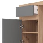 Γραφειο Diofant 1f1v Lp Artisan-Γκρι Γραφιτης Χρωμα 98x45x74εκ - Image 5