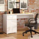 Γραφειο Elan Opaque White Gloss Foil 130x50x76εκ - Image 2