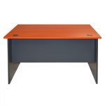 Γραφειο Επαγγελματικο Sienna 150x75x74 HM2016.03 Γκρι-Κερασι - Image 2