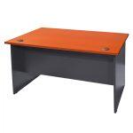 Γραφειο Επαγγελματικο Sienna 150x75x74 HM2016.03 Γκρι-Κερασι - Image 3