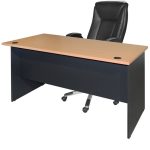 Γραφειο Επαγγελματικο Abelina 150x75x75 HM2016.01 Γκρι-Οξια - Image 3