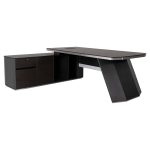 Γραφειο Επαγγελματικο Αριστερη Γωνια Rosewood HM2083L 220x180x76υεκ.