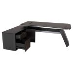 Γραφειο Επαγγελματικο Αριστερη Γωνια Rosewood HM2083L 220x180x76υεκ. - Image 3